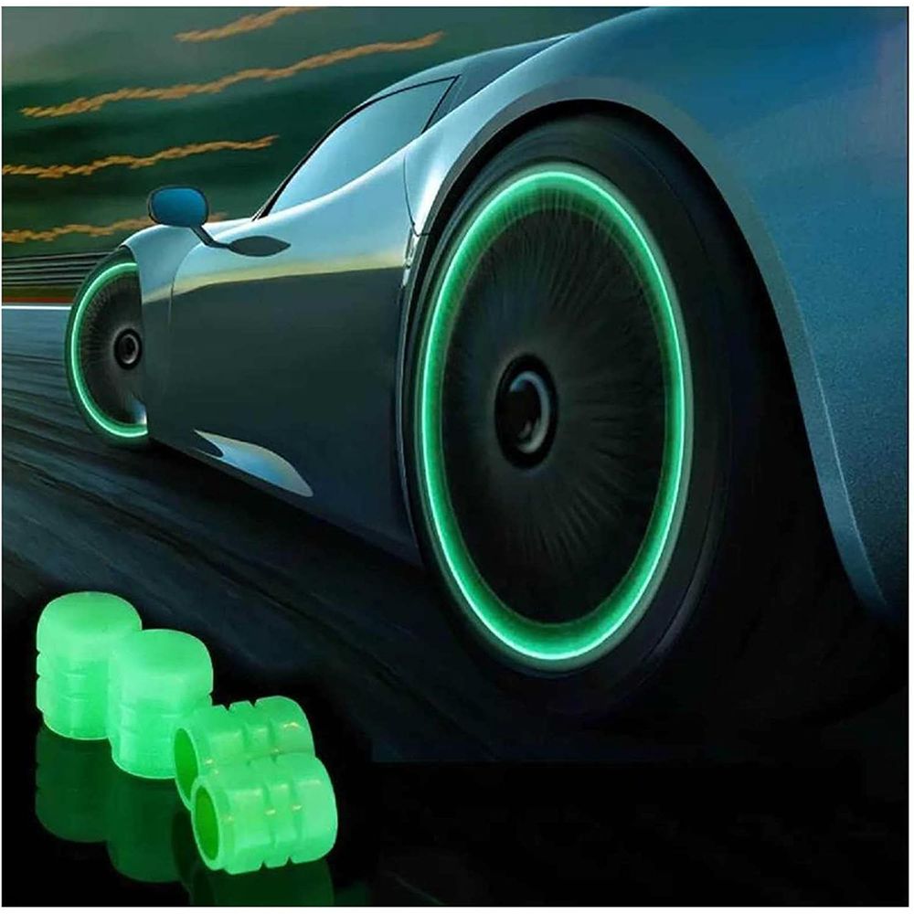 Tappi Fluorescenti per Valvole Pneumatici – Stile Notturno e Protezione Totale