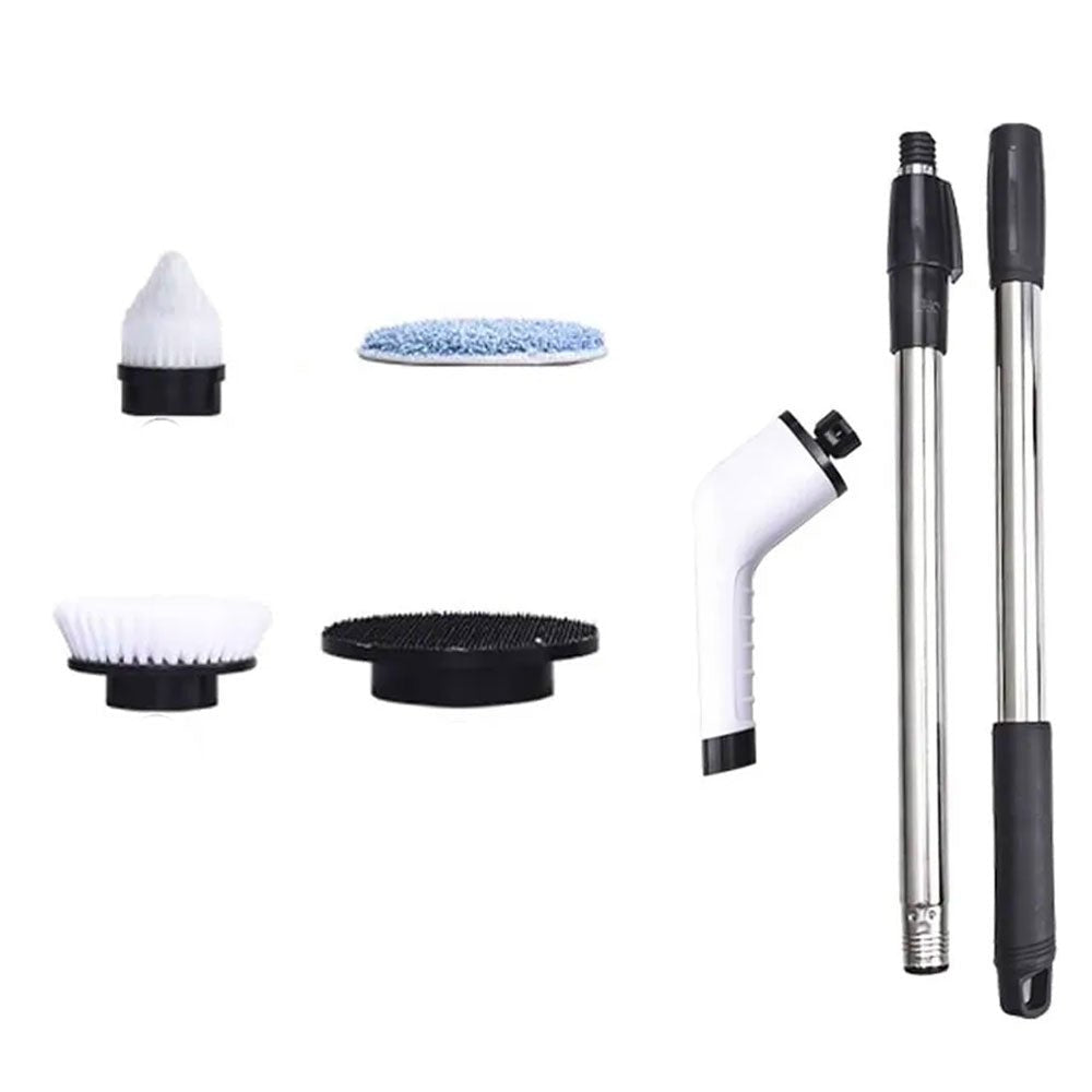 Spazzola Spin Elettrica Multiuso Scrub Rotante 9 in 1 per Pulizia Casa Profonda