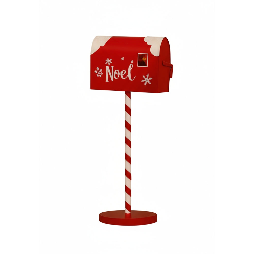 Cassetta Delle Lettere Natalizia Decorativa 55 Cm In Metallo “Noel”