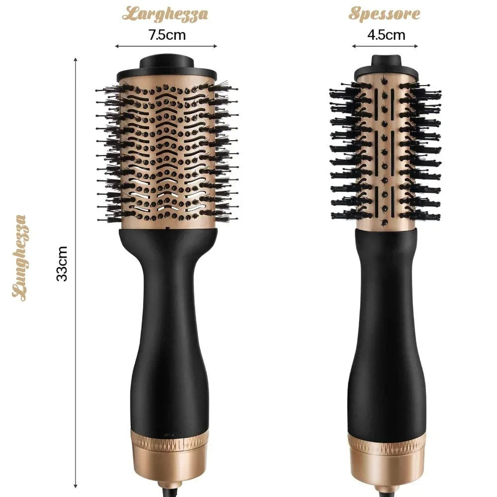 Spazzola Asciugacapelli Professionale 3 in 1