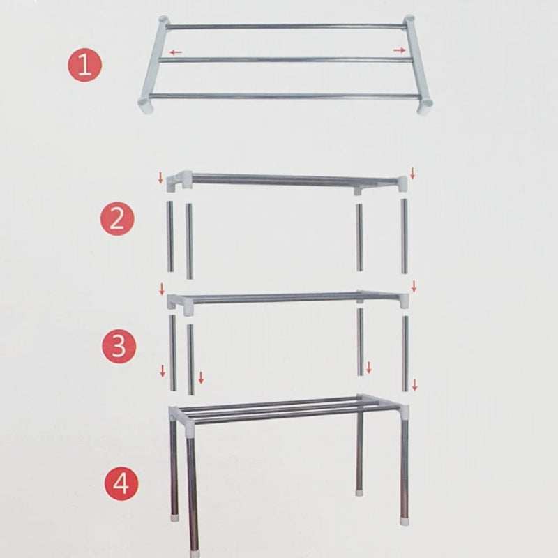 Scaffale Multiuso da Cucina a 3 Ripiani