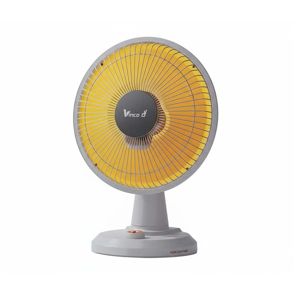 Stufa a Parabola Elettrica a Fibra di Carbonio 600W Regolabile Compatta da Tavolo