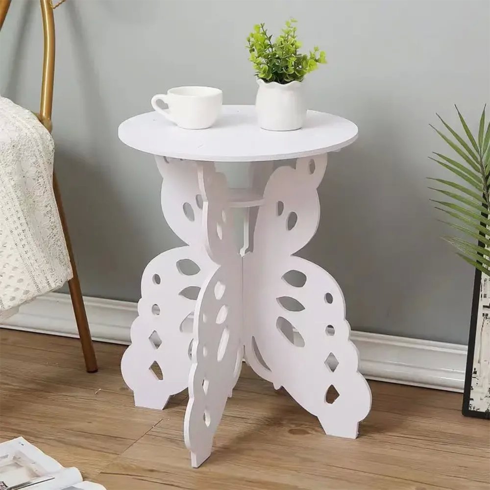 Tavolino a Forma di Farfalla con Portariviste