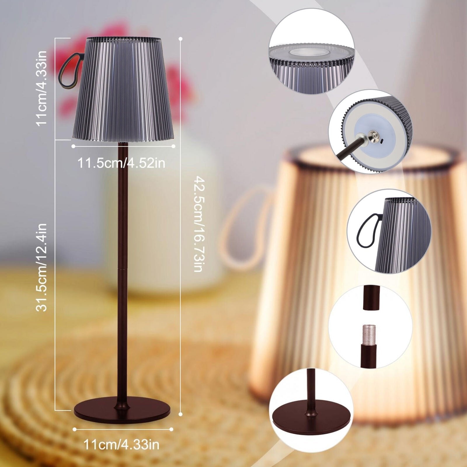 Lampada LED Portatile Ricaricabile Touch