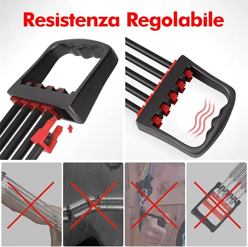 Bande Elastiche Fitness Resistenza Personalizzabile per Allenamento Muscolare