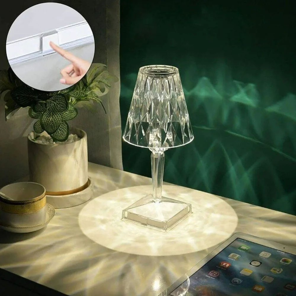 Lampada da Tavolo Effetto Cristallo Touch