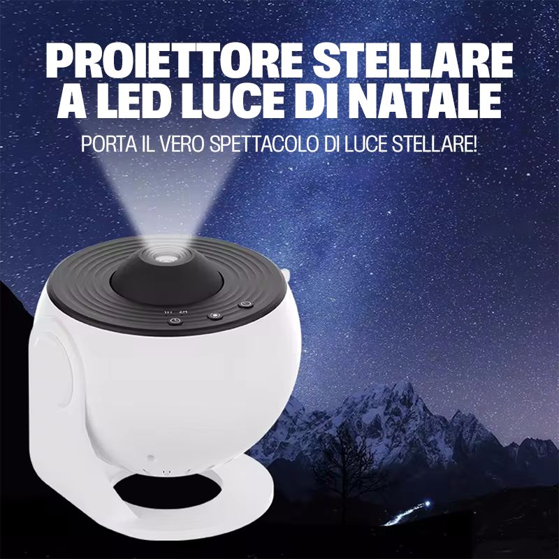 Proiettore LED Galaxy Lampada Atmosfera Spaziale con Scenari Stellari