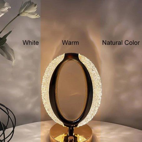 Lampada LED Touch Ricaricabile da Tavolo Oval Design