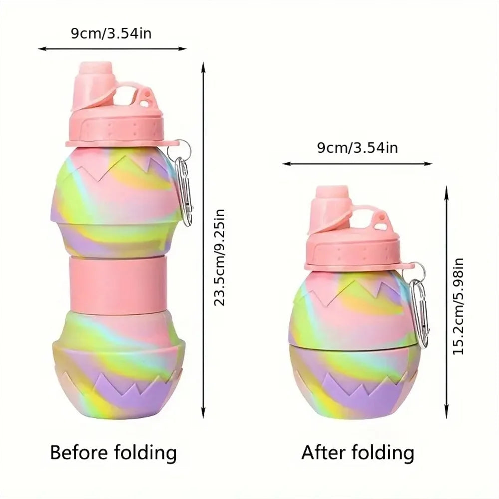 Borraccia Pieghevole in Silicone 600ml