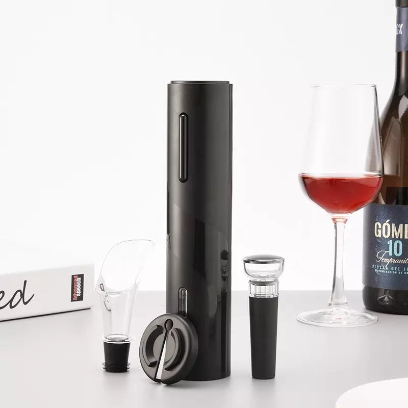 Cavatappi Elettrico Automatico – Set 4 in 1 Accessori per Vino Elegante e Universale