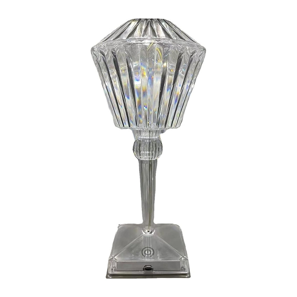 Lampada Cristallo Ricaricabile da Tavolo