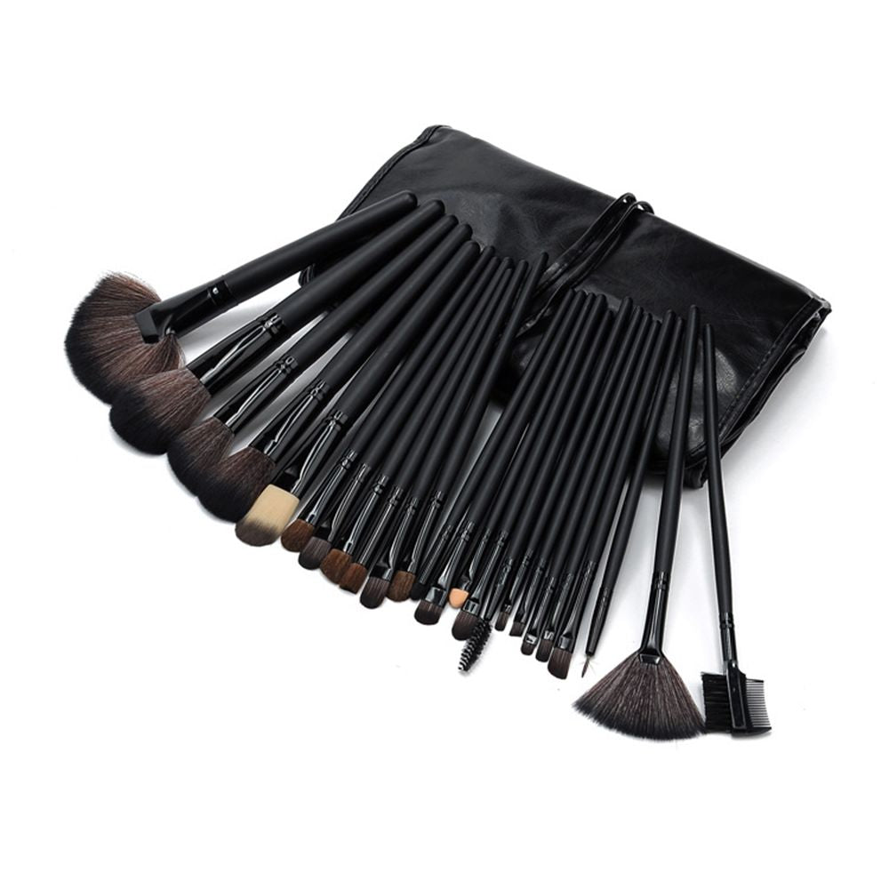 Pennelli Make Up Set da 24 Pezzi con Custodia