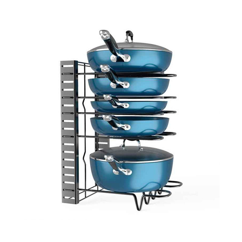 Organizzatore Regolabile per Pentole e Coperchi Cucina Ordinata