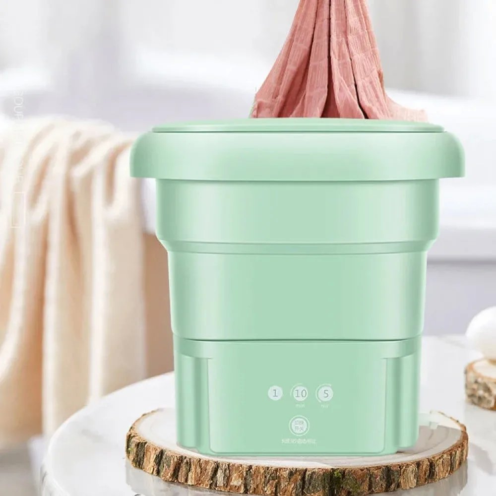 Lavatrice Portatile Pieghevole con Centrifuga