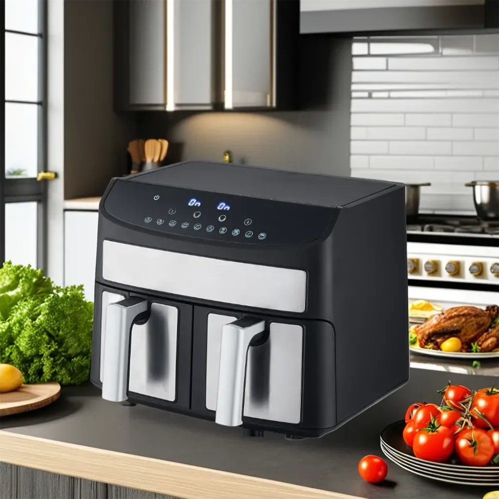 Friggitrice ad Aria Doppio Cestello 2400W