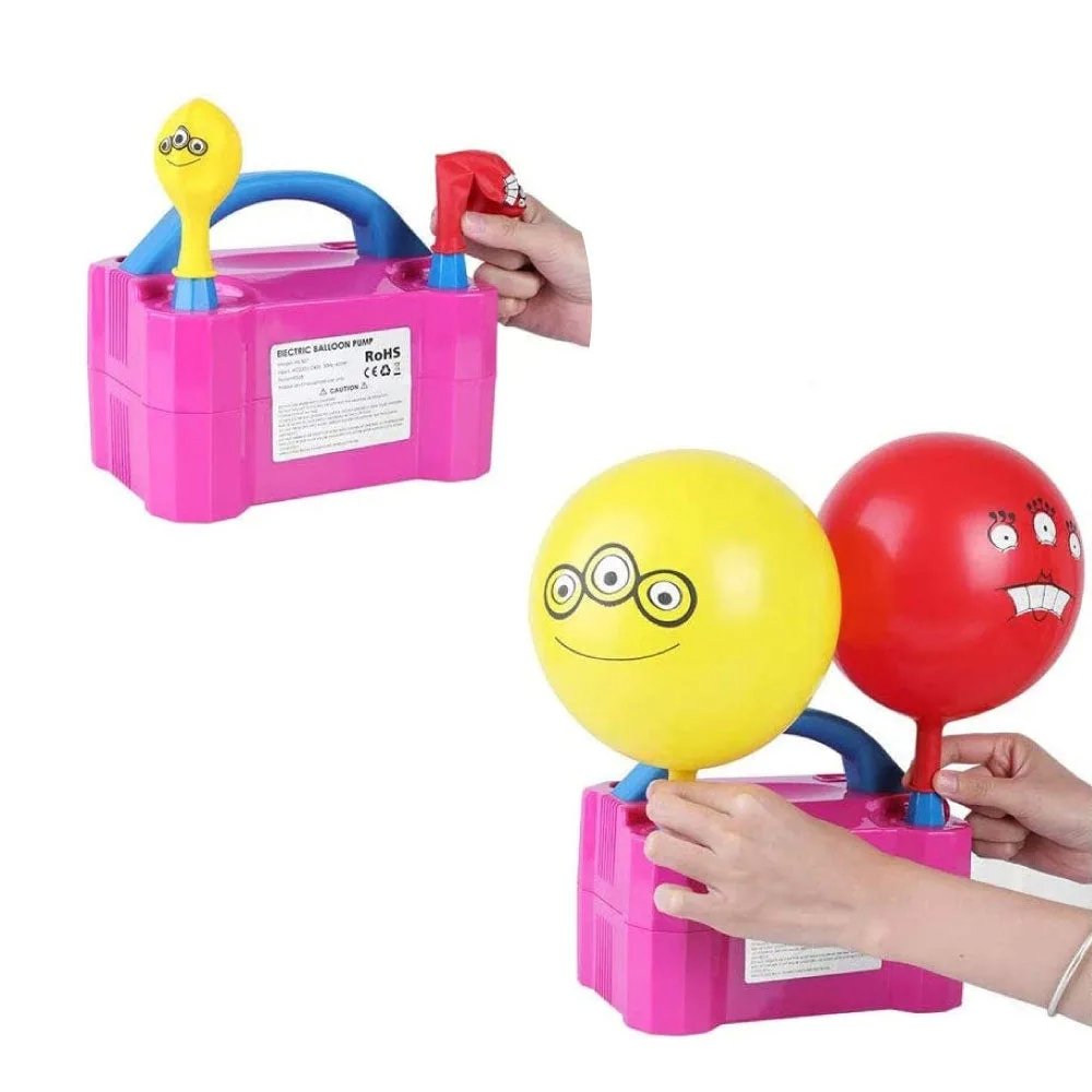 Macchina Elettrica Gonfia Palloncini Doppia Uscita 600W