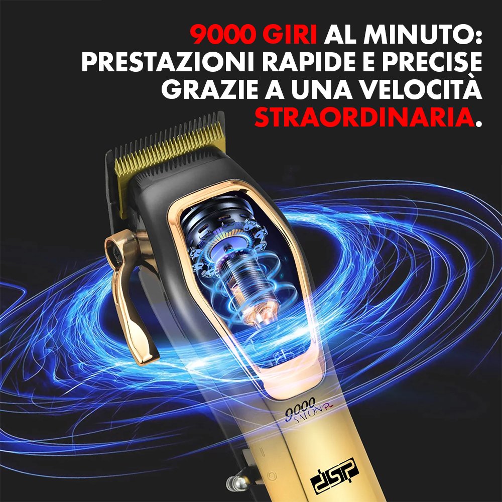 Tagliacapelli Professionale a Levitazione Magnetica 9000 RPM