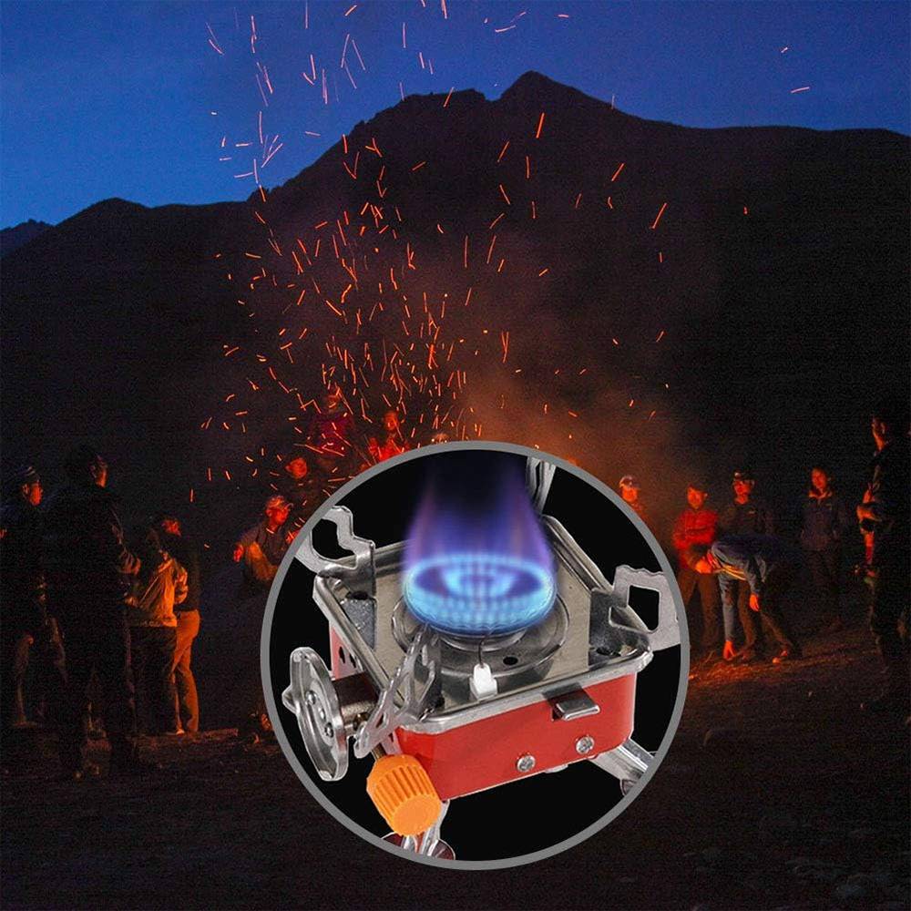 Fornello a Gas Portatile per Campeggio, Escursioni e Picnic