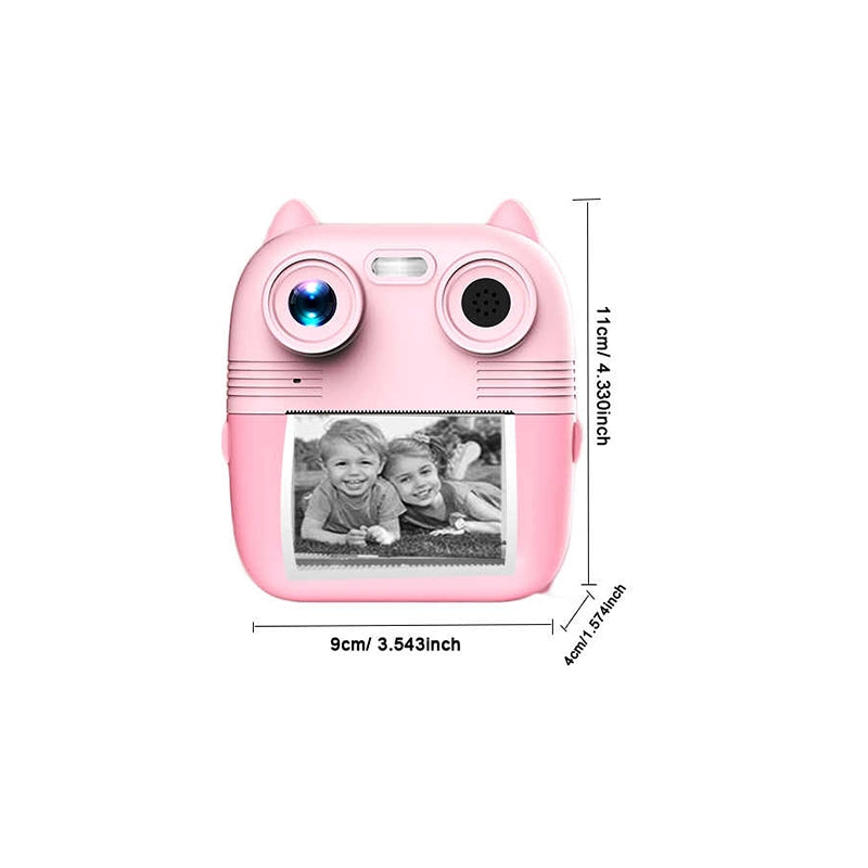 Fotocamera Istantanea Bambini con Stampa, Giochi e MP3