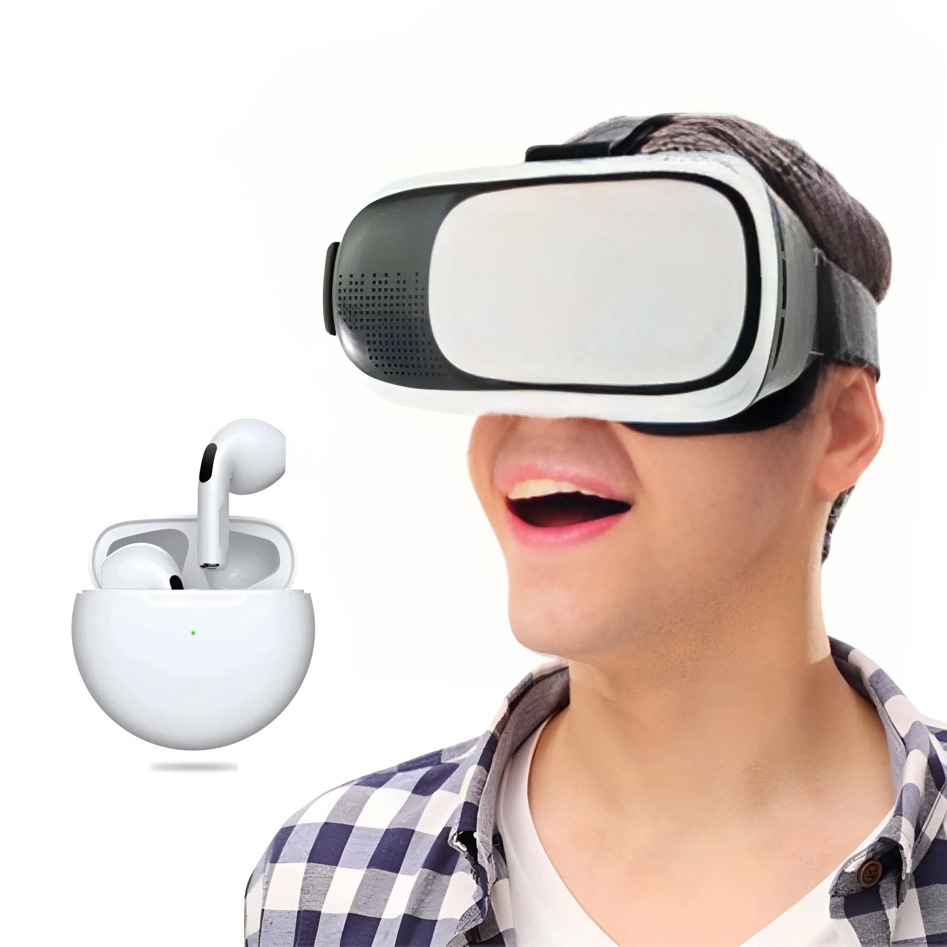 Visore Realtà Virtuale VR  e Cuffie Bluetooth