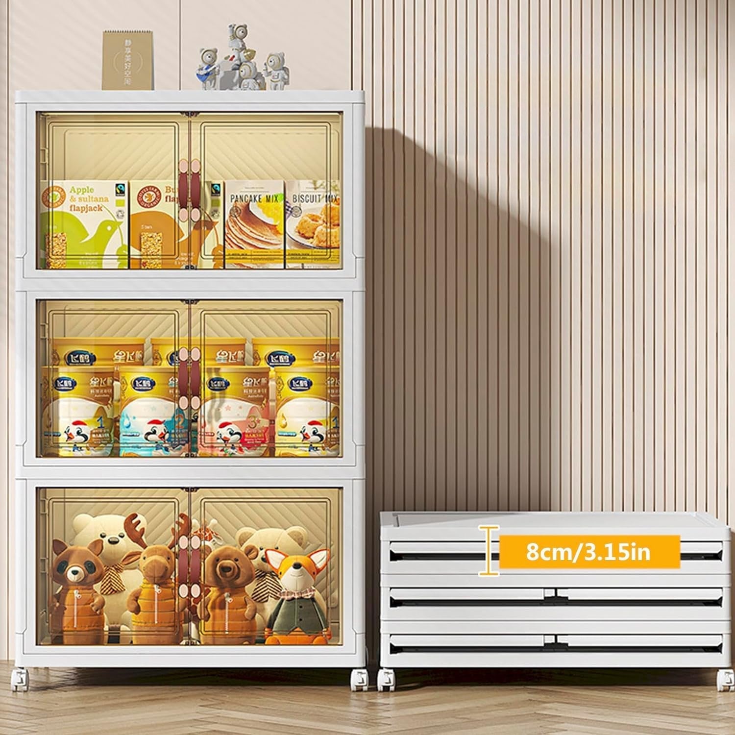 Organizzatore Pieghevole Multi-Livello con Ruote