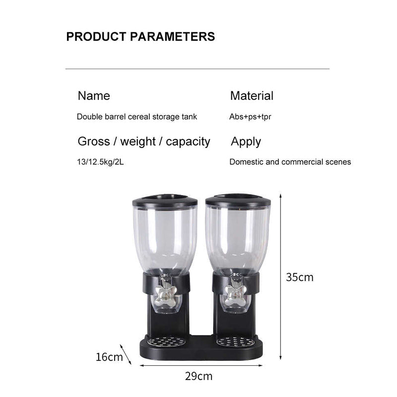 Contenitore Dispenser Doppio Scomparto