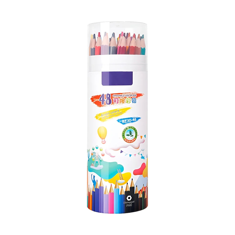 Pastelli Acquerellabili 48 Pezzi Cancellabili con Mina Morbida