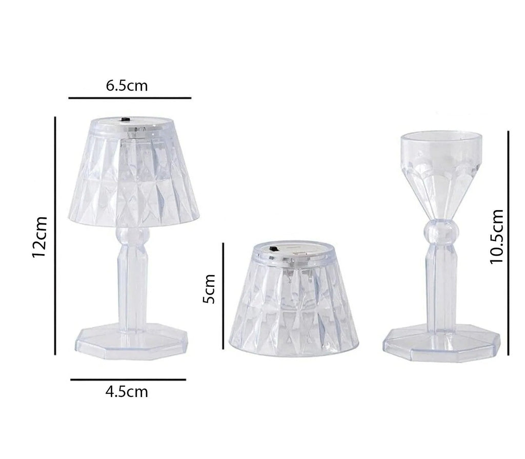 Mini Lampada Cristallo Senza Fili