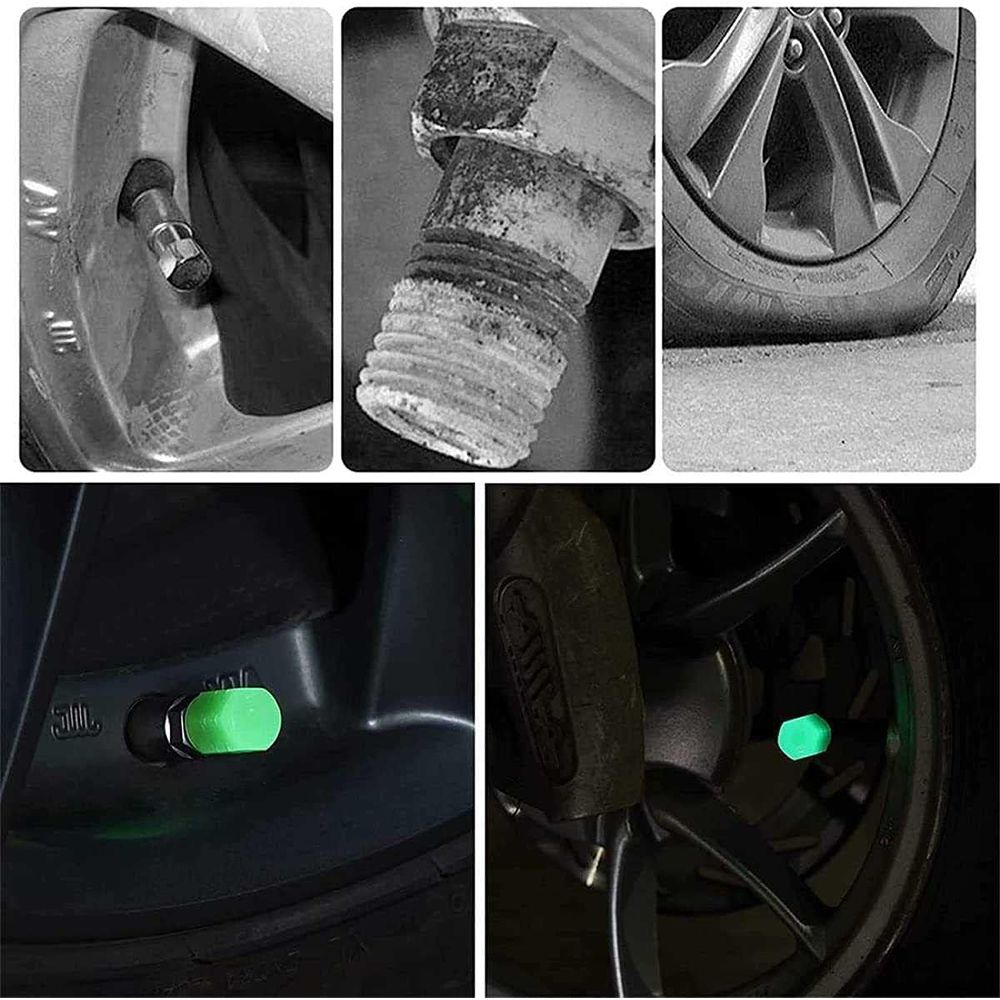 Tappi Fluorescenti per Valvole Pneumatici – Stile Notturno e Protezione Totale