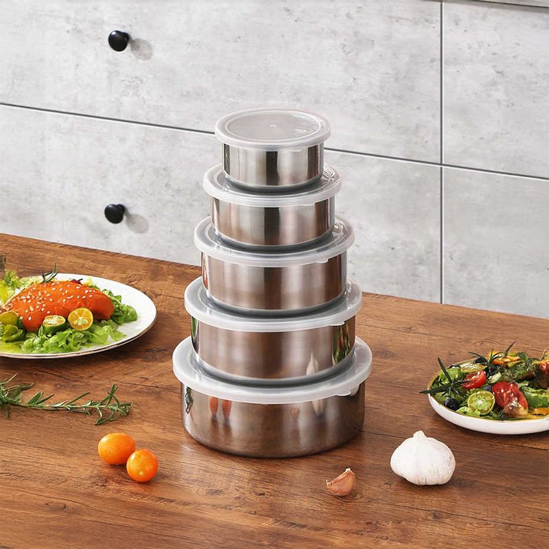 Contenitori Alimentari Acciaio Inox Ermetici Multipli