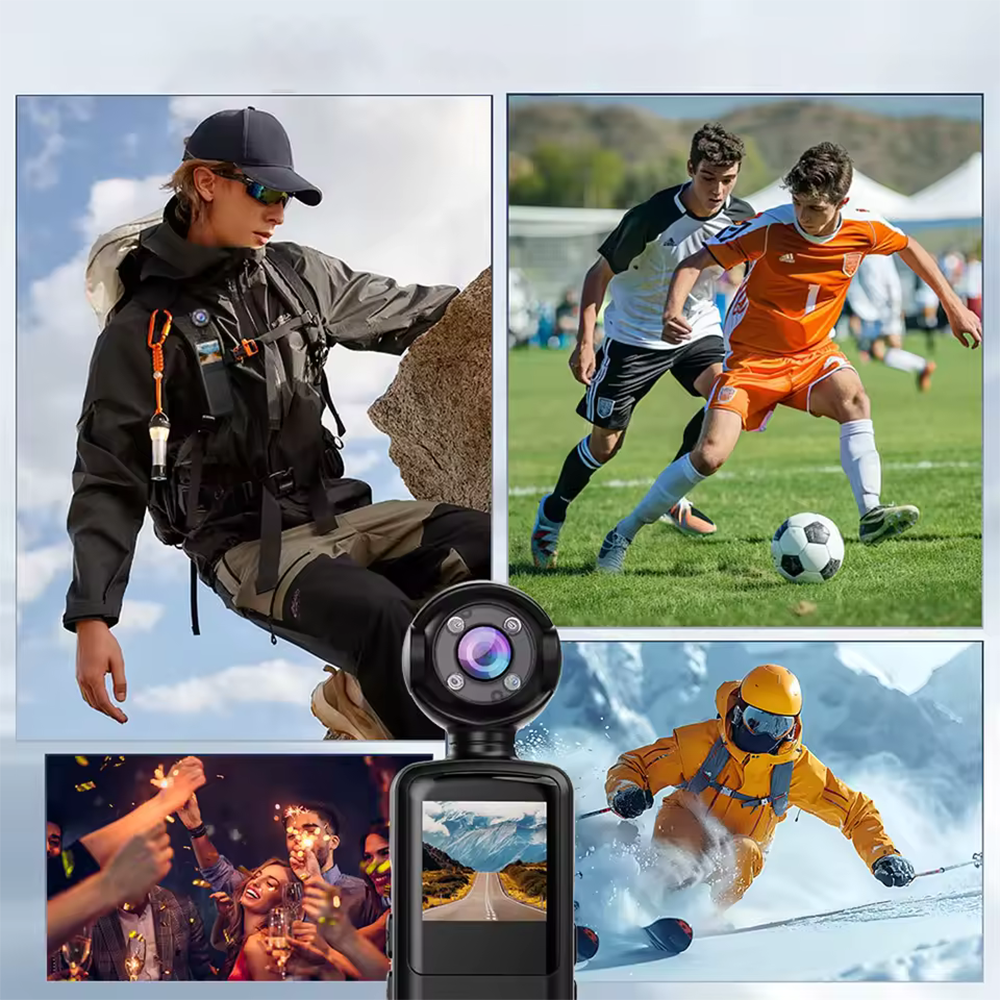 Action Camera Full HD Compatta Visione Notturna WiFi Controllo Remoto 1080p Sport e Viaggi