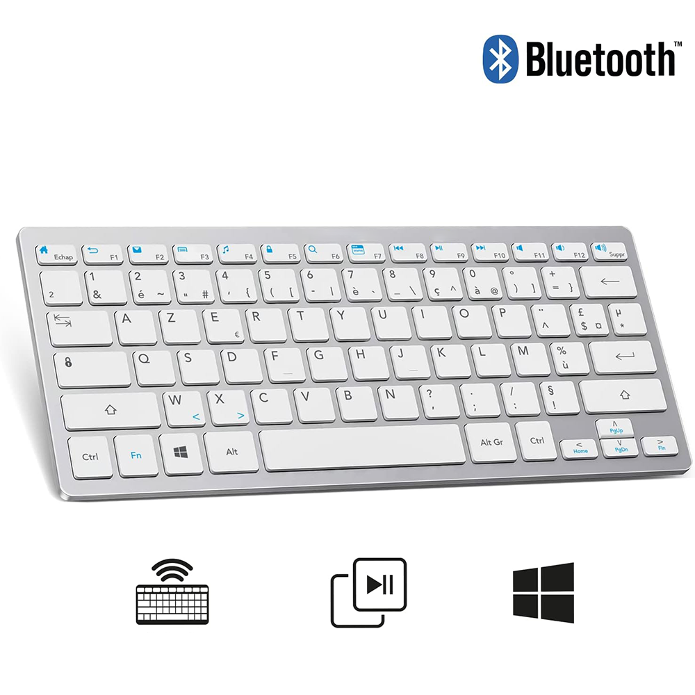 Tastiera Wireless USB Ultra Sottile Compatta