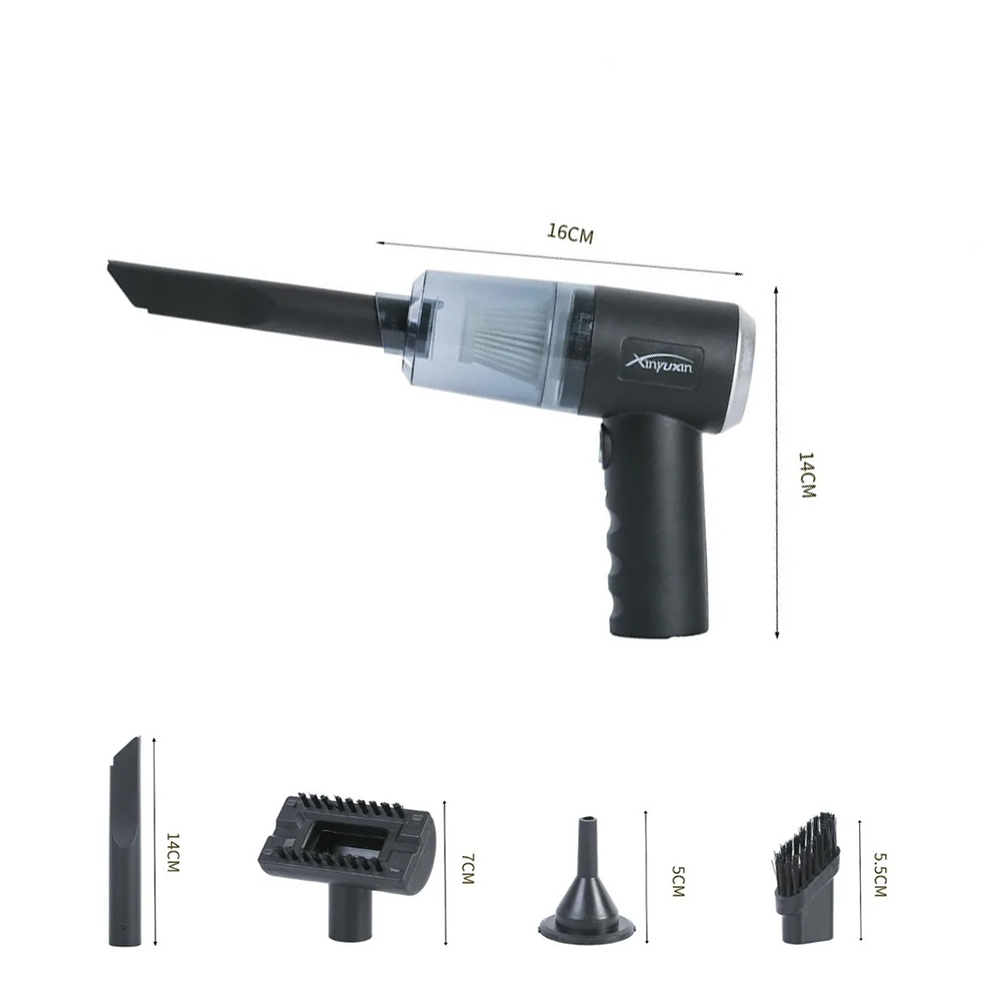 Aspirapolvere Portatile 4 in 1 con Funzione Soffiatore e Gonfiaggio Aria Compressa