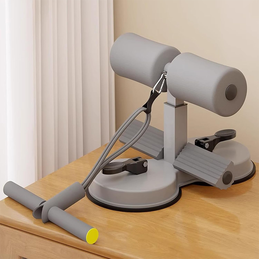 Barra Sit Up con Doppia Ventosa e Corda Elastica