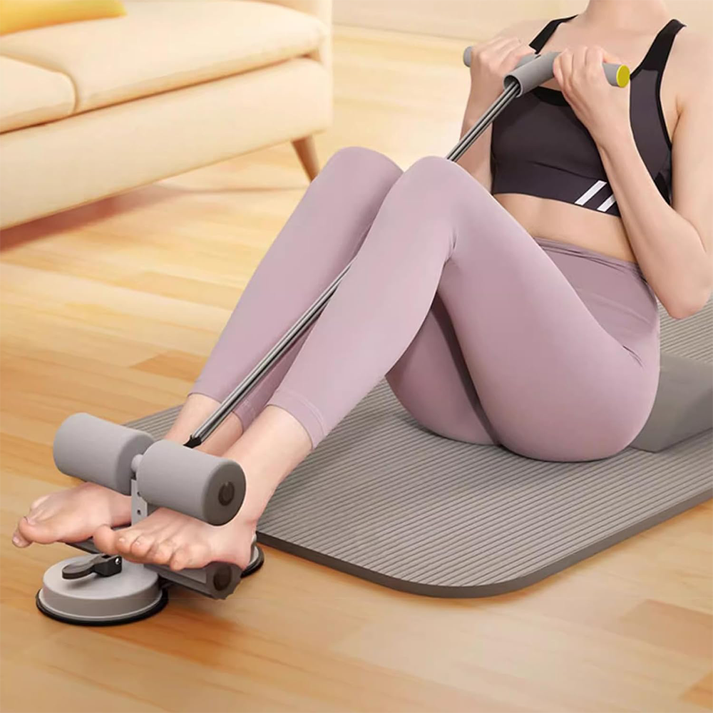 Barra Sit Up con Doppia Ventosa e Corda Elastica