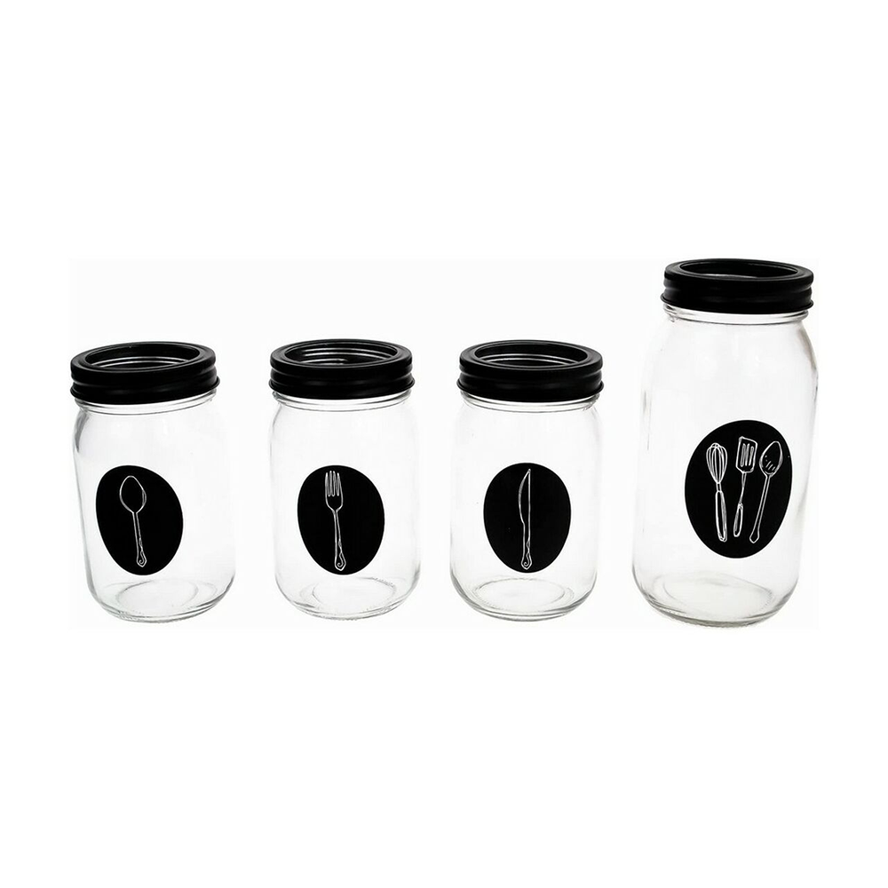 Barattoli Porta Utensili da Cucina in Vetro