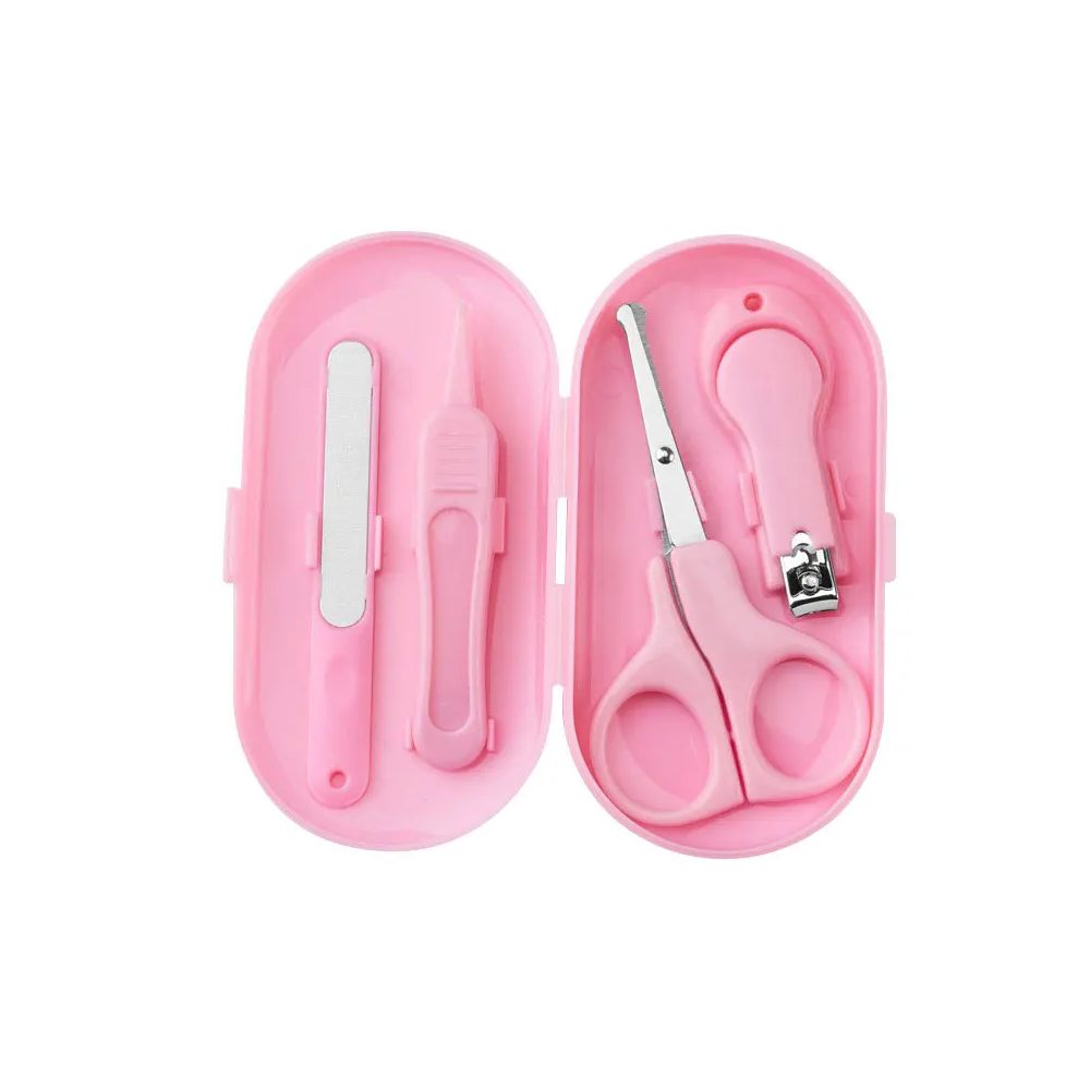 Cura Unghie Neonato 4in1 – Forbicine Sicure, Lima, Pinzetta e Tagliaunghie Neonati