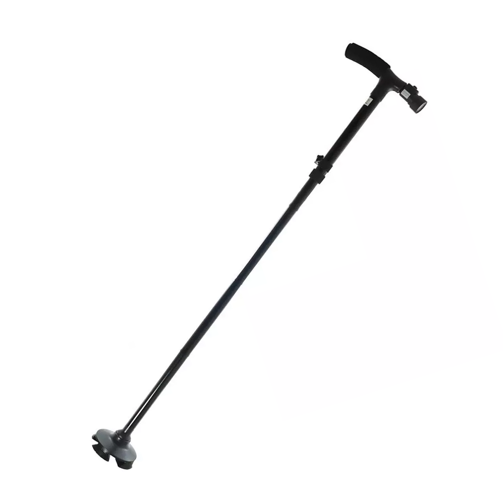 Bastone da Passeggio Regolabile con Torcia