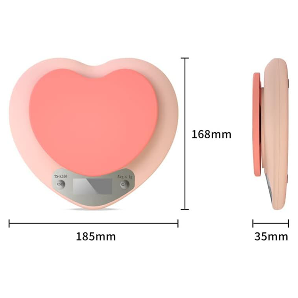 Bilancia Digitale da Cucina a Forma di Cuore – 5kg