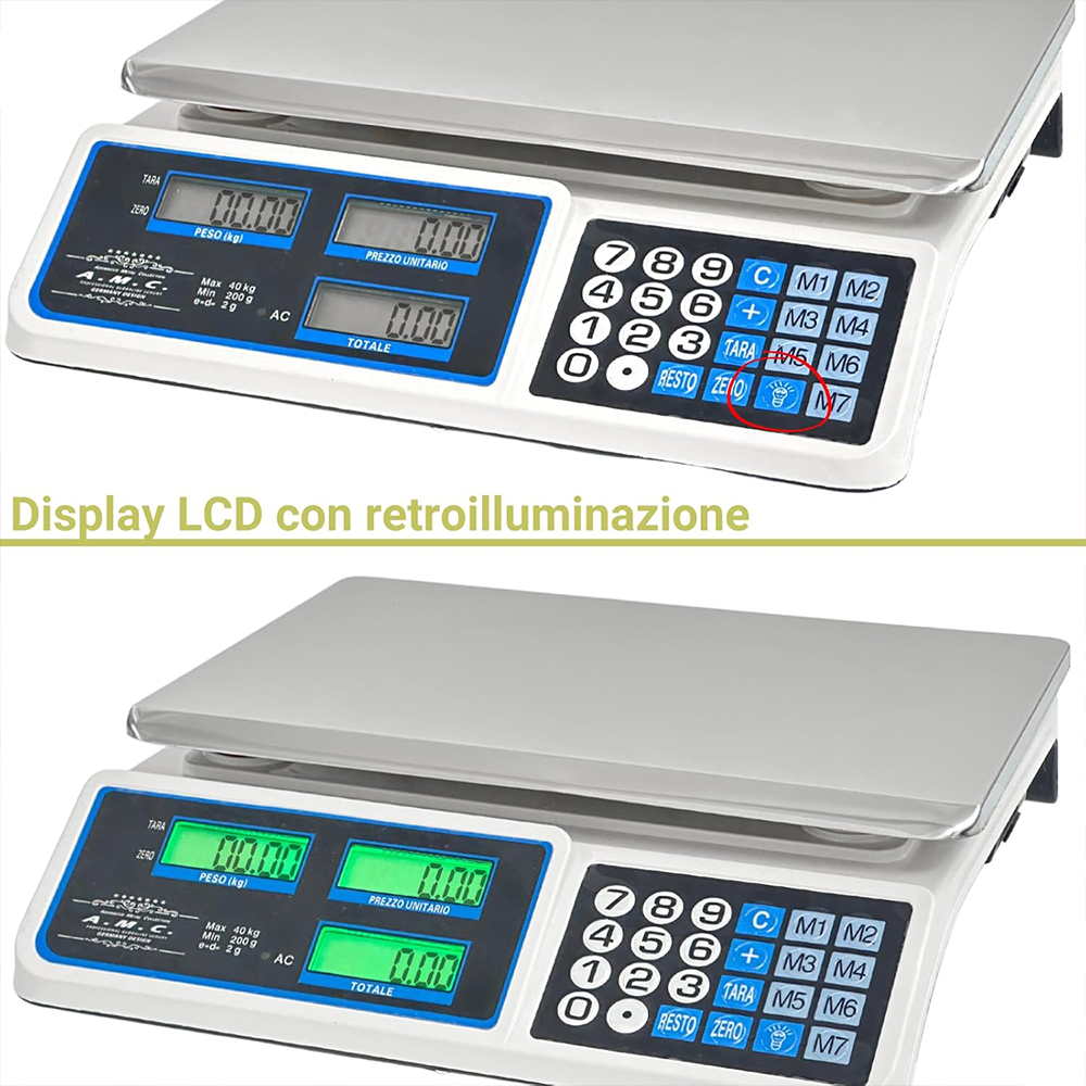 Bilancia Elettronica Professionale Pro Scale 40kg