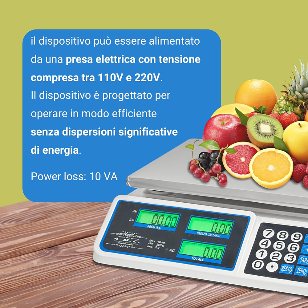 Bilancia Elettronica Professionale Pro Scale 40kg