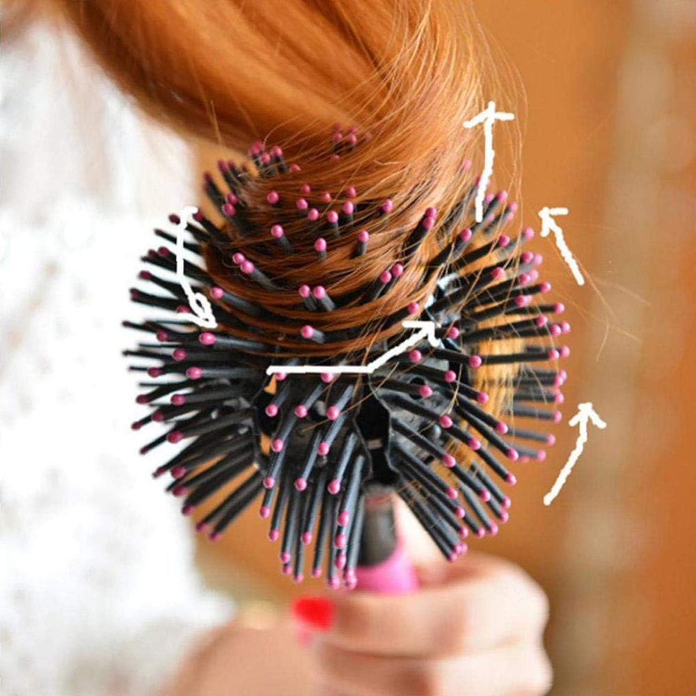 Spazzola Tonda 3D per Capelli Morbidi, Lucenti e Senza Nodi