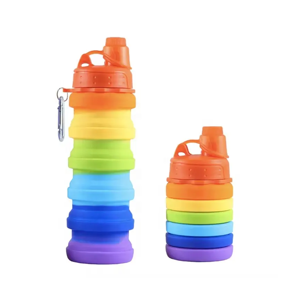 Borraccia Pieghevole Silicone Multicolore 500ml