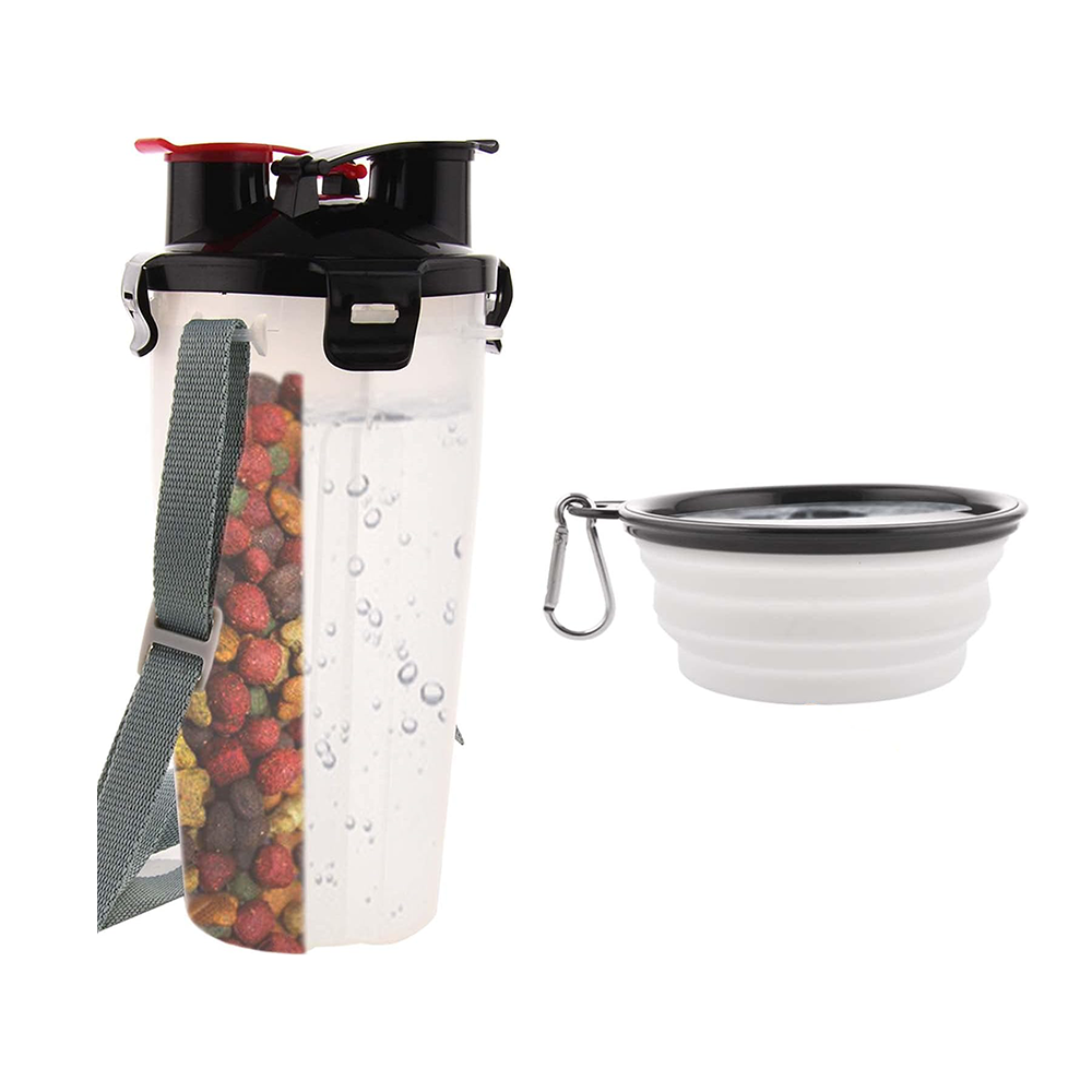 Borraccia Cibo Acqua Cane 3 in 1 Compatta