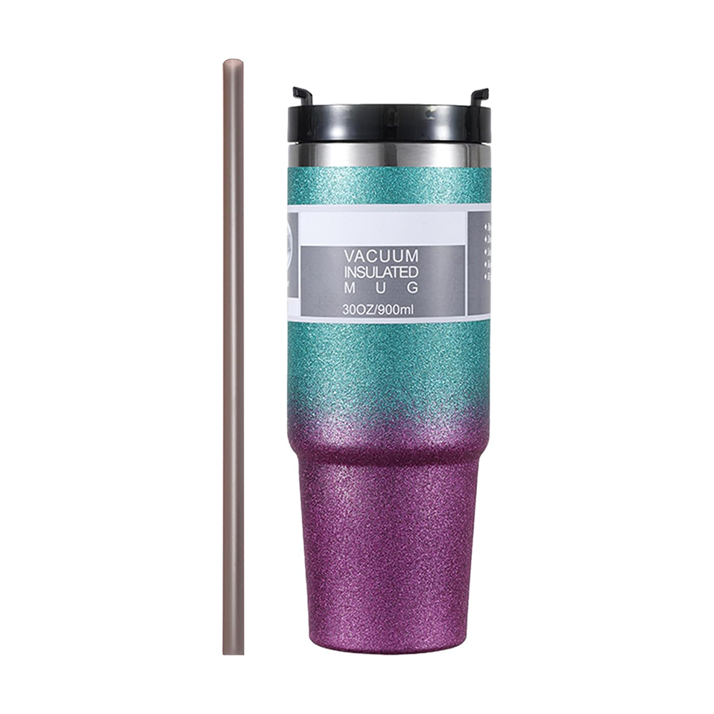 ThermoSip - Borraccia Termica 900ml con Cannuccia in Acciaio Inox