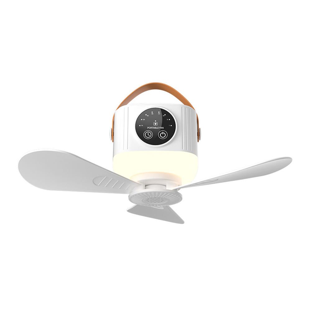 Ventilatore Portatile da Campeggio e Luce LED