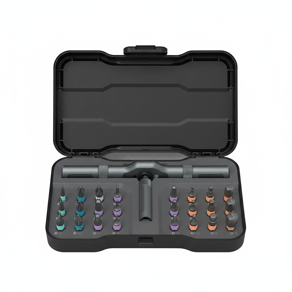 Set Cacciaviti Professionali 24 Punte con Chiave a Cricchetto Ergonomica