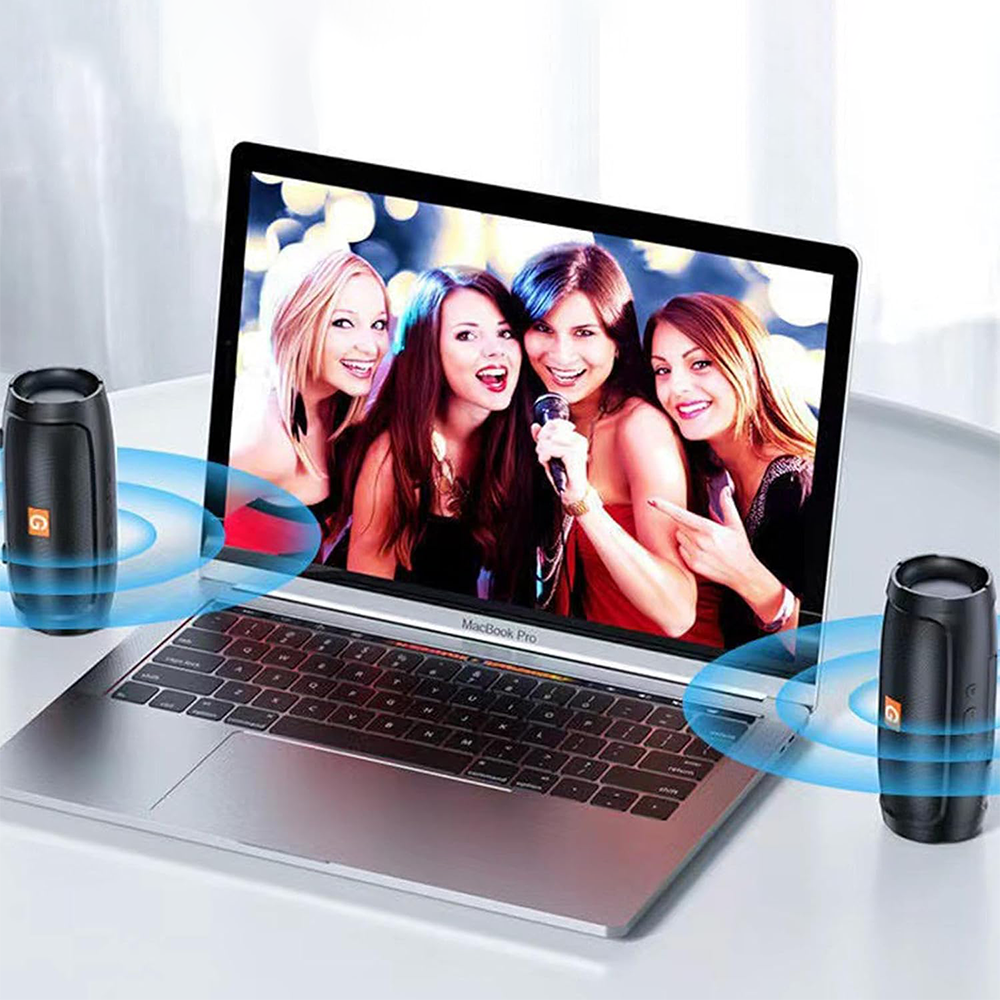 Speaker Bluetooth Portatile 360° Audio Immersivo per Viaggi e Feste