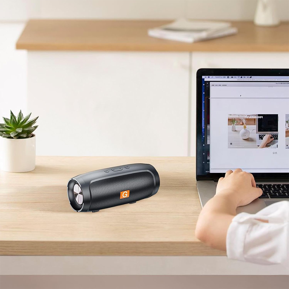 Speaker Bluetooth Portatile 360° Audio Immersivo per Viaggi e Feste