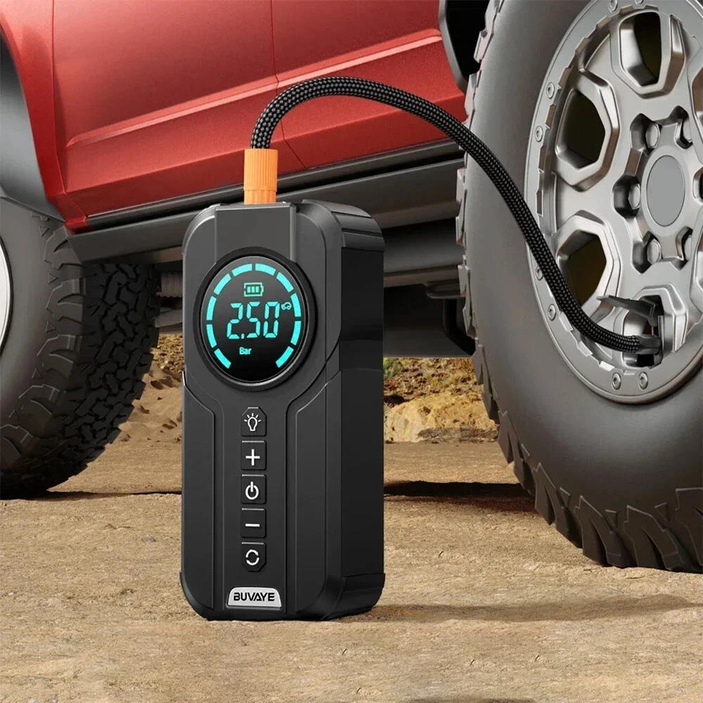 Avviatore Emergenza Auto con Compressore Portatile